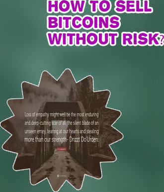 What does it mean to sell bitcoin